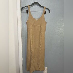 Sofia by Sofia Vergara Tan Midi Dress